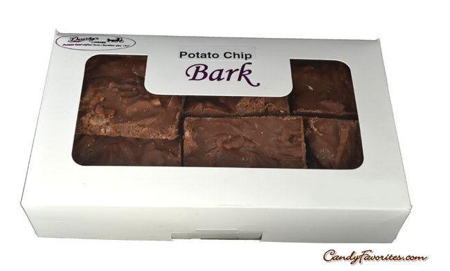 Handmade Chocolate Potato Chip Bark 1 lb. Gift Box - CandyFavorites