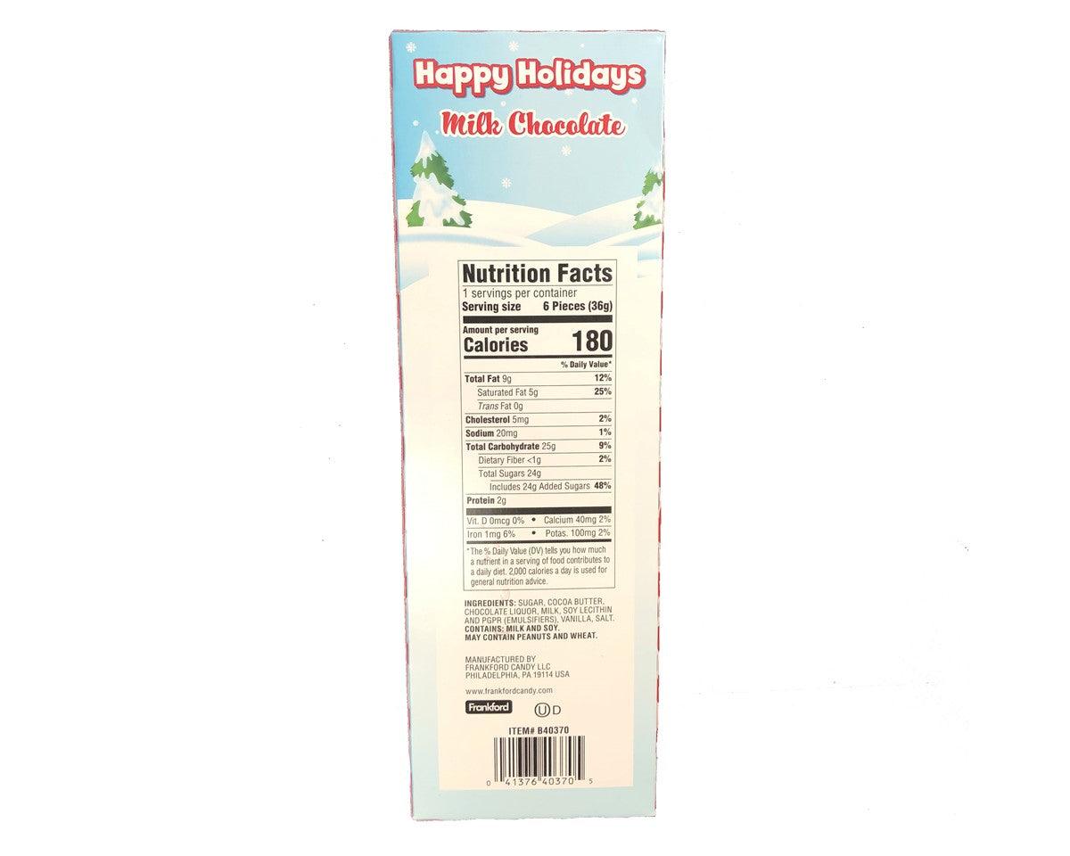Happy Holidays Chocolate Santa 6 Piece 1.27 oz. Gift Box - CandyFavorites