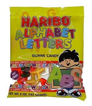 Haribo Gummi Alphabet Letters Bags - CandyFavorites