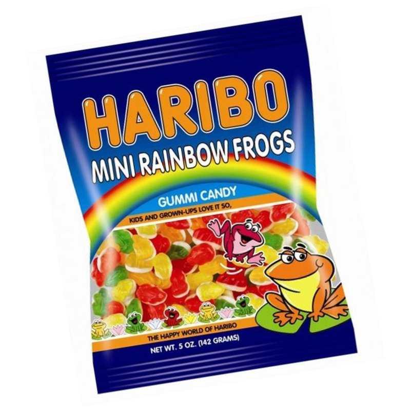 Haribo Gummi Mini Rainbow Frogs Bags - CandyFavorites