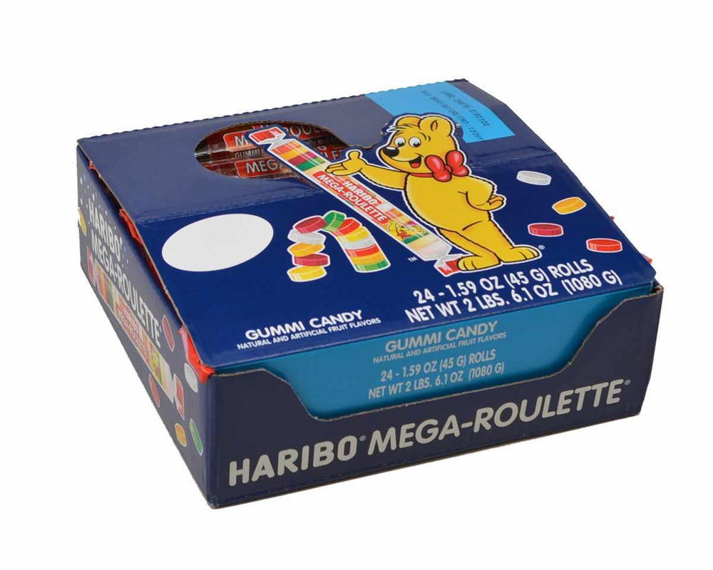 Haribo Routlette Haribo Mega Roulette Gummi Candy Rolls - 24 / Box – Candy Favorites