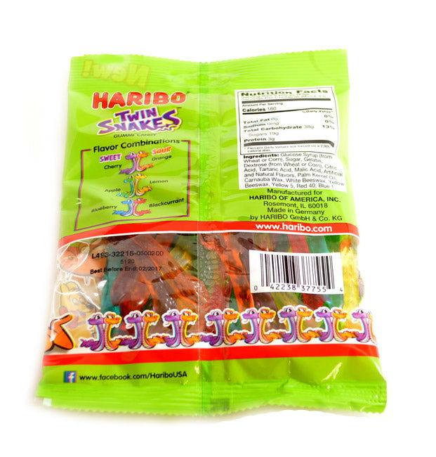 Haribo Twin Snakes Gummi Candy 5 oz. Bags - CandyFavorites