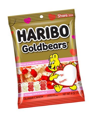 Haribo Valentines Gummi Gold Bears Bags - CandyFavorites