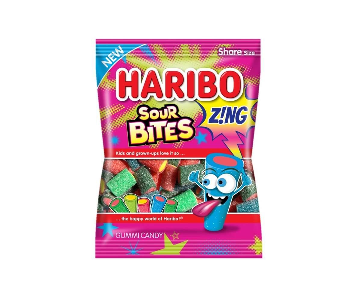 Haribo Zing Sour Bites Peg Bags - CandyFavorites