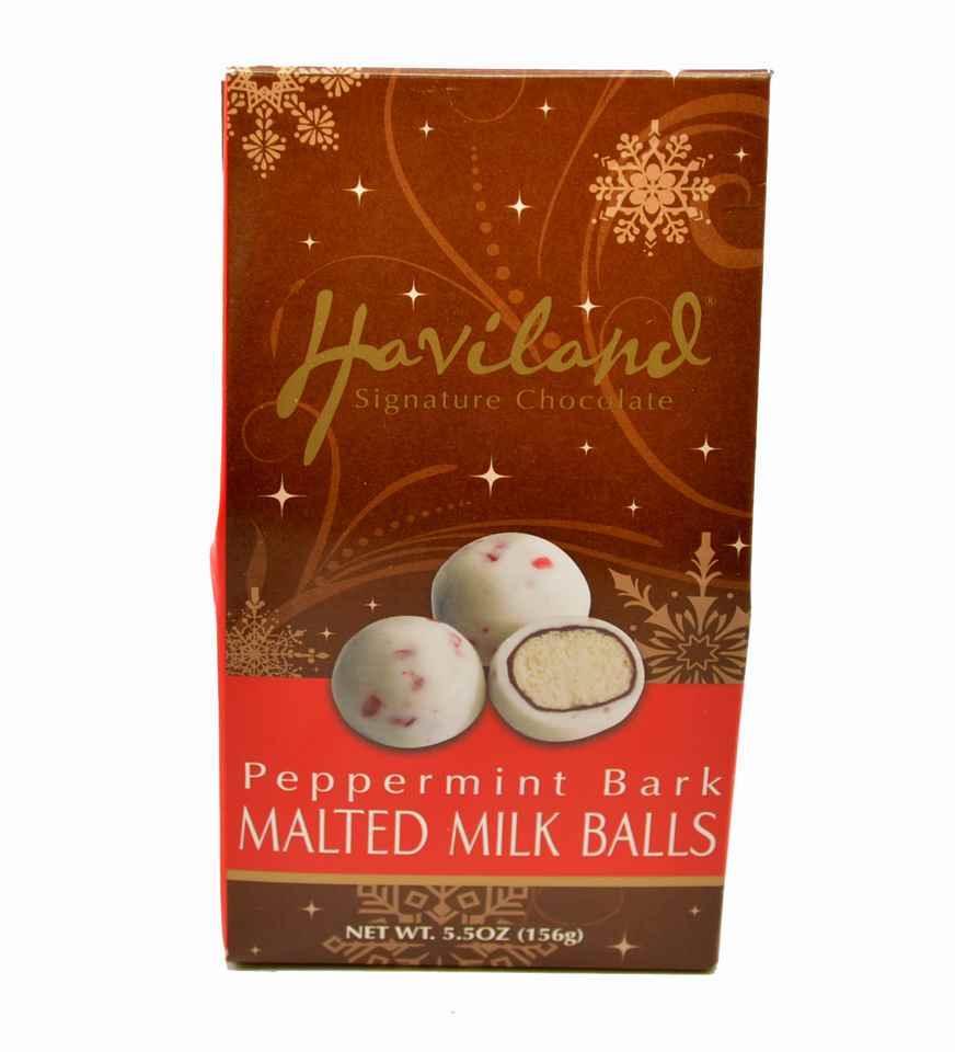 Haviland Peppermint Bark Malted Balls Gift Box - CandyFavorites