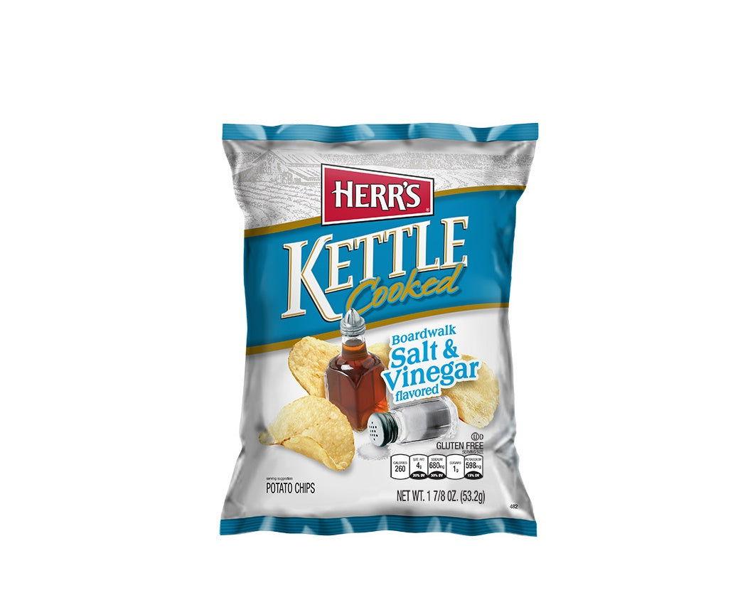 Herr’s "Kettle Cooked" Boardwalk Salt & Vinegar Chips - CandyFavorites