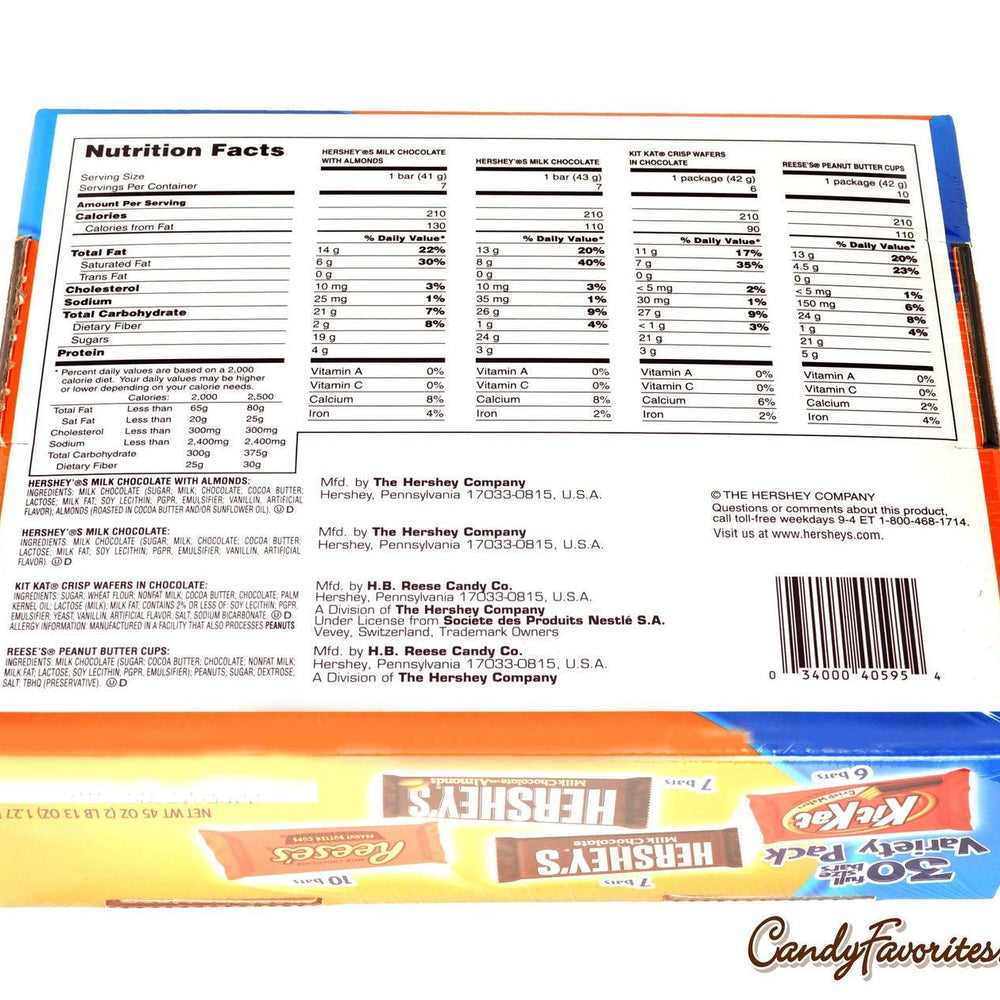 
                      
                        Hershey's Full Size Bars Variety Pack - CandyFavorites
                      
                    