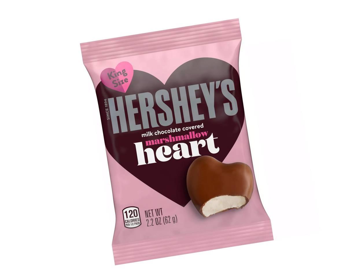 Hershey's Valentine Chocolate Covered Marshmallow Hearts - CandyFavorites