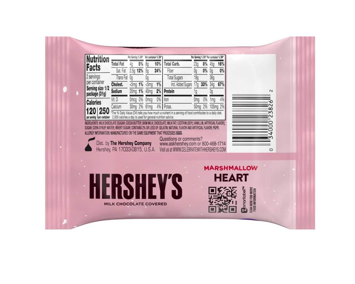Hershey's Valentine Chocolate Covered Marshmallow Hearts - CandyFavorites