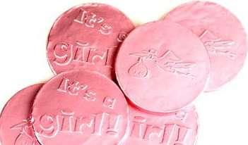 It's A Girl Chocolate Coins - CandyFavorites
