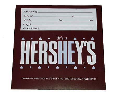 It's A Girl Hershey's Candy Bar Wrappers - CandyFavorites
