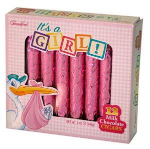 It's a Girl Chocolate Cigar - CandyFavorites