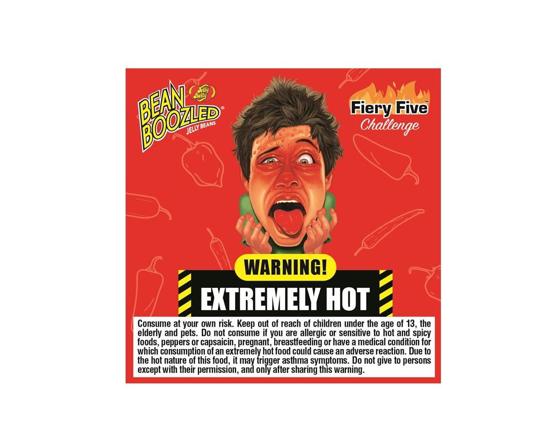 Jelly Belly Bean Boozled Fiery Five Challenge Jelly Beans 1.9 oz Bags - CandyFavorites