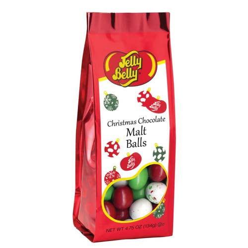 Jelly Belly Christmas Chocolate Malt Balls Bag - CandyFavorites