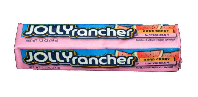 Square Jolly Racher Jolly Rancher Square Watermelon - 12 / Box – Candy Favorites