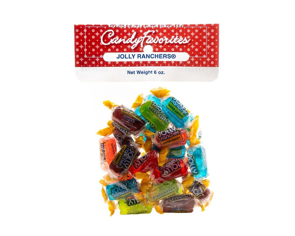 Jolly Ranchers Hard Candy 6 Ounce Peg Bags - CandyFavorites
