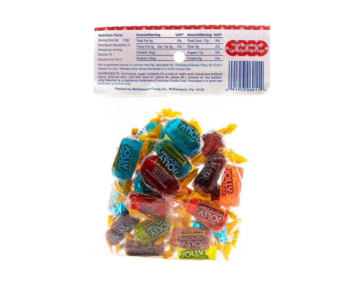 Jolly Ranchers Hard Candy 6 Ounce Peg Bags - CandyFavorites