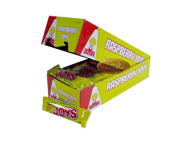Joyva Raspberry Joyva Chocolate Covered Raspberry Joys 1.5 oz. Bars - 36 / Box – Candy ...