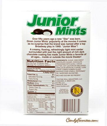 Jr Mints Box Junior Mints Big Box Size 12 oz. - 12 / Case – Candy Favorites