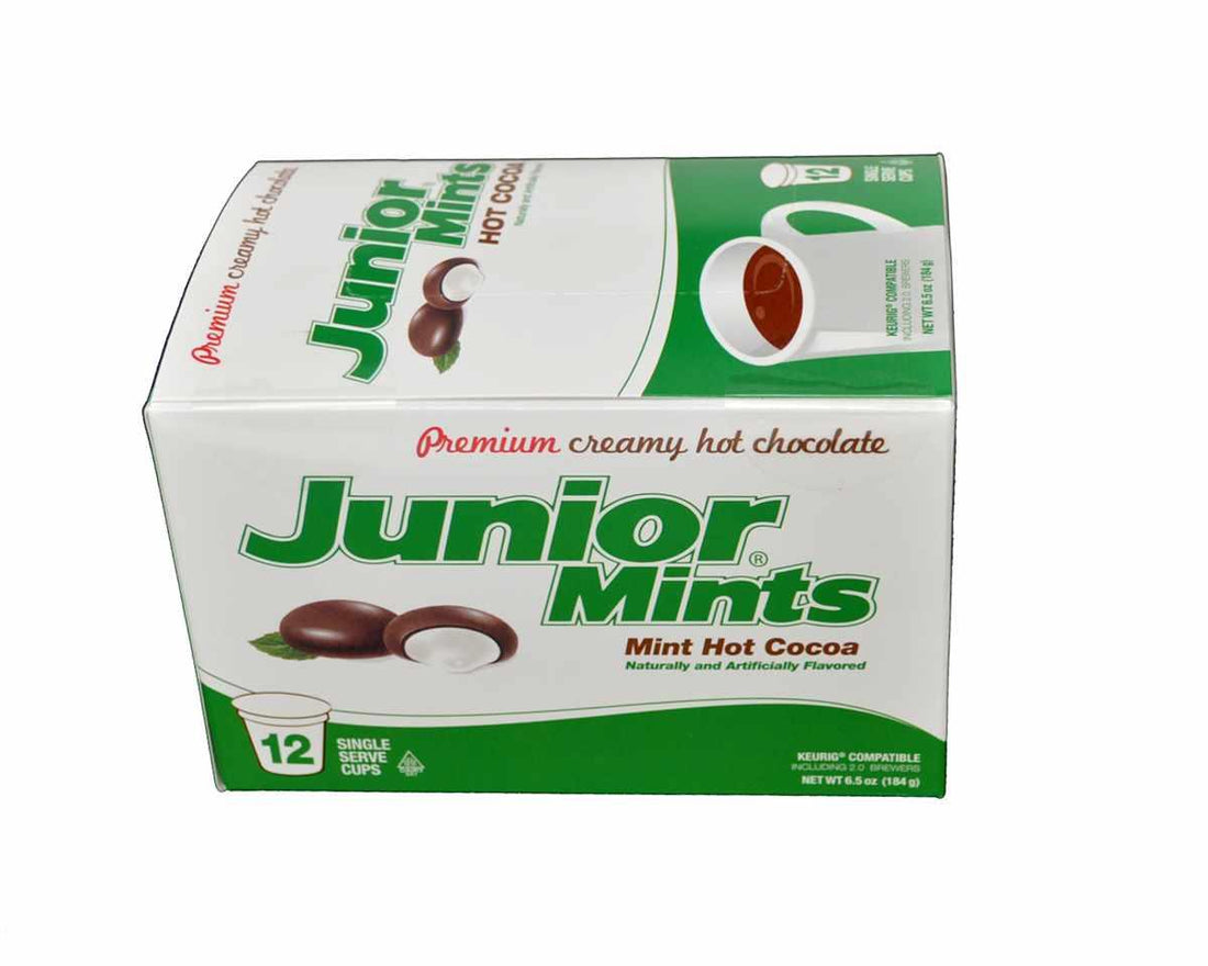 Mints Box Junior Mints Hot Chocolate Single Serve Pods - 12 / Box – Candy Favorites