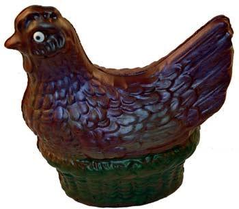 Large Retro Milk Chocolate Hen - CandyFavorites
