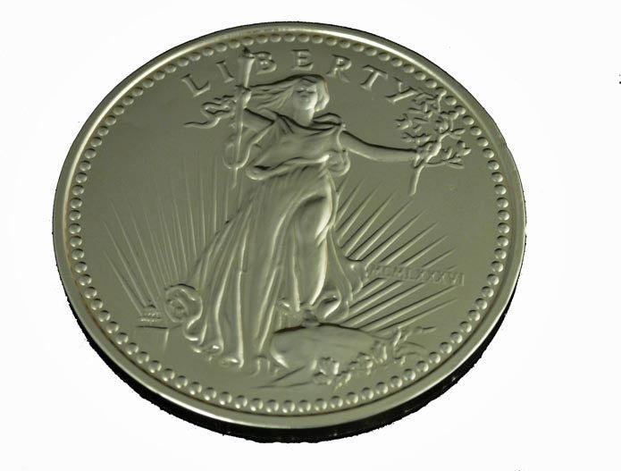 Liberty 50 Dollar Gold Piece Chocolate Medallion - CandyFavorites