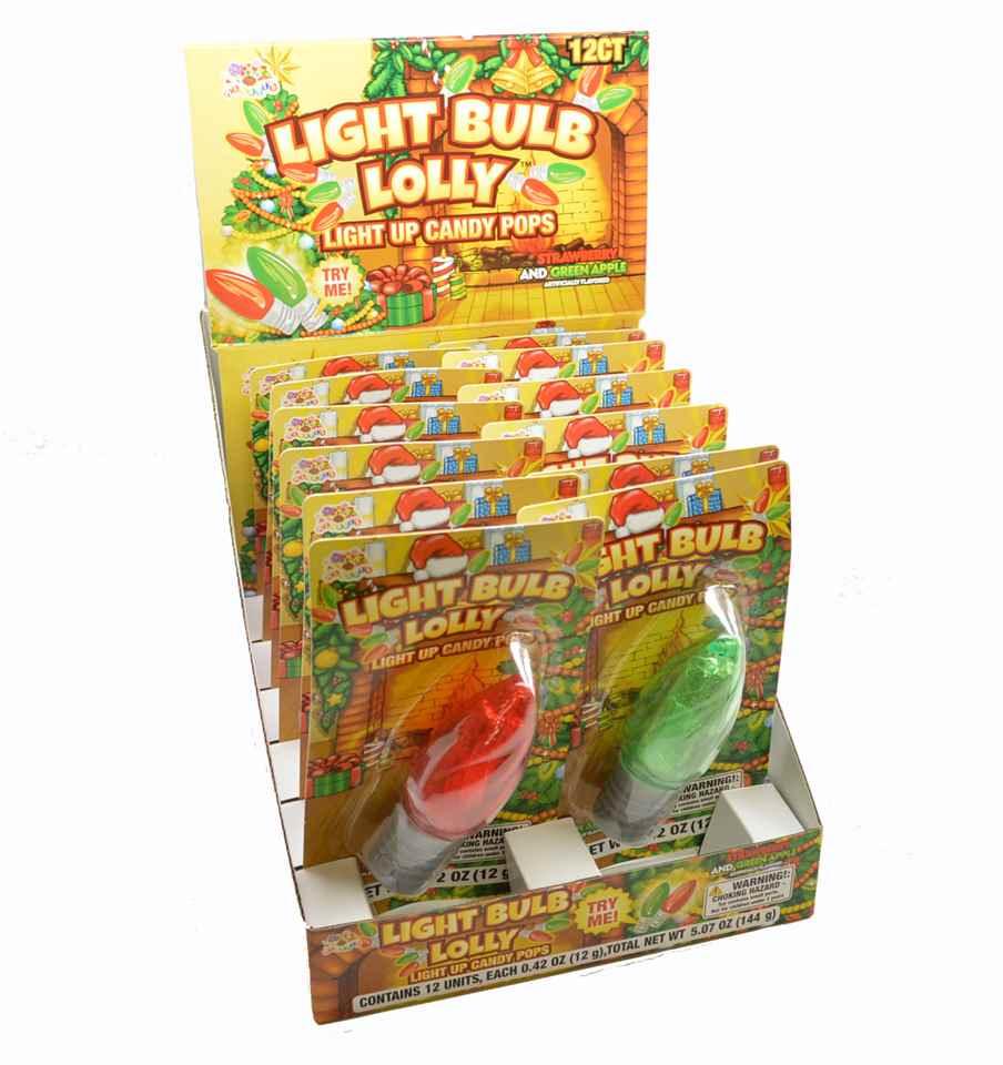 Light Bulb Lolly Light Up Lollipops - CandyFavorites
