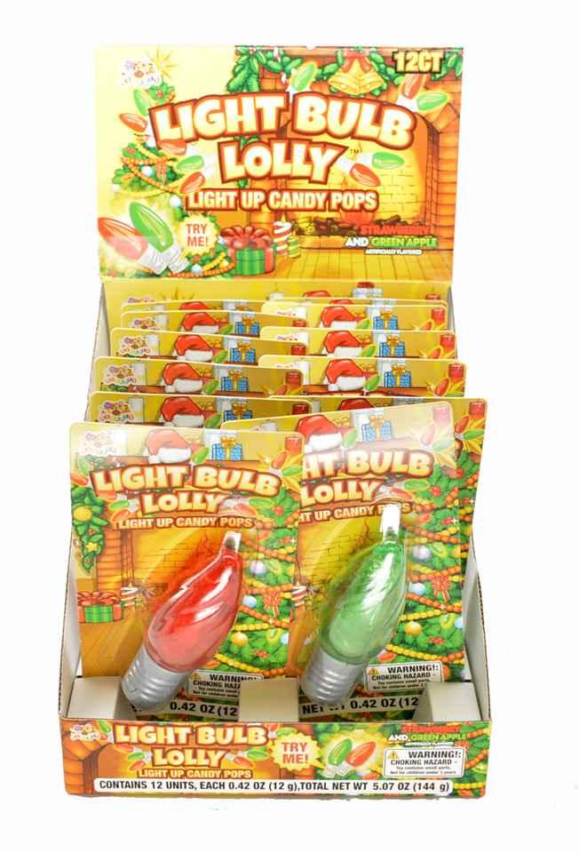Light Bulb Lolly Light Up Lollipops - CandyFavorites