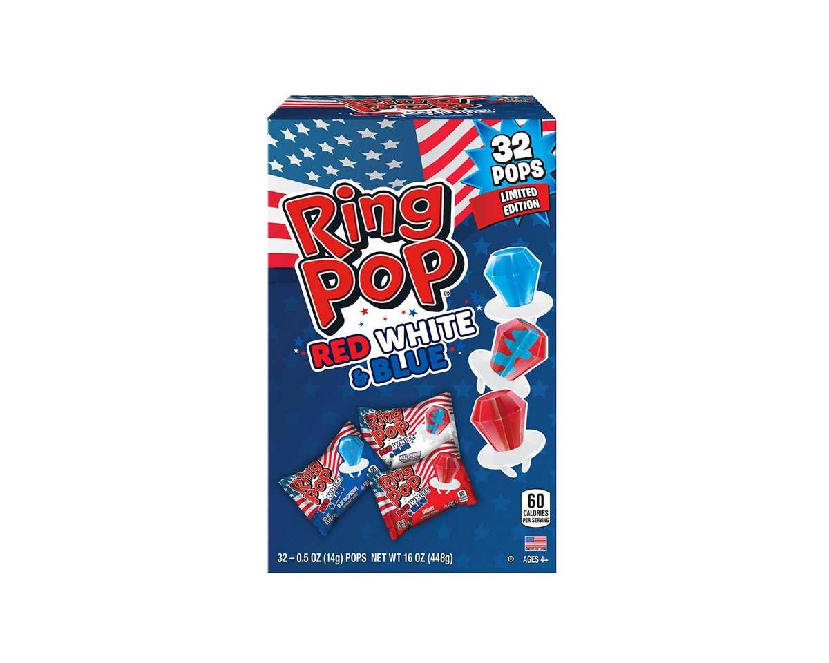 Limited Edition Red, White & Blue Ring Pops - CandyFavorites