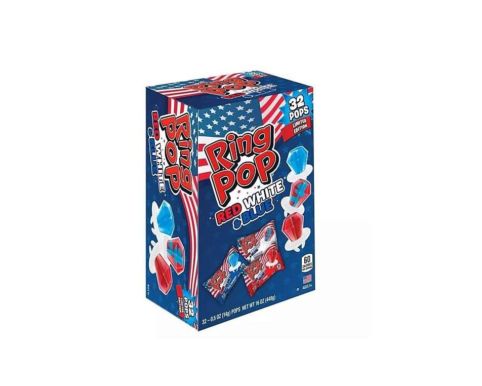 Limited Edition Red, White & Blue Ring Pops - CandyFavorites