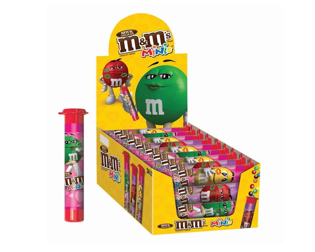 M&M Valentines Milk Chocolate Minis Megatube - CandyFavorites