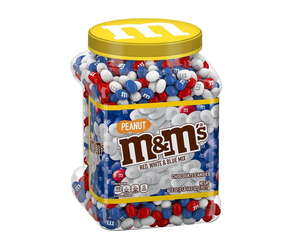 M&M's ® Patriotic Peanut Mix Milk Chocolate Candies 3.5lb - CandyFavorites