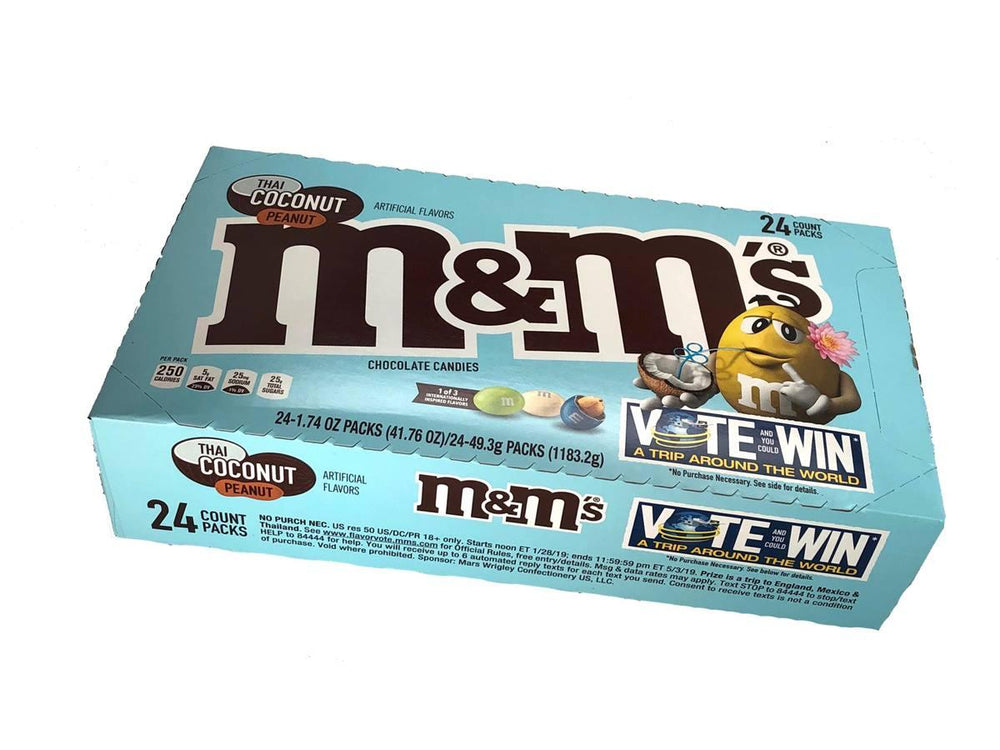 M&M's Thai Coconut Peanut Chocolate Candies - CandyFavorites