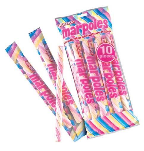 Alberts Marpoles Marshmallow Poles - 12 / Box – Candy Favorites