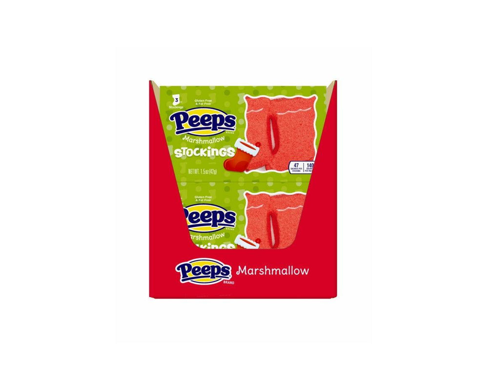 Marshmallow Peeps Christmas Stockings 3 Pack - CandyFavorites