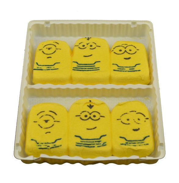 Marshmallow Peeps Minions 6 Pack Tray - CandyFavorites