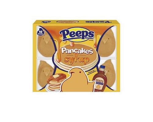 Marshmallow Peeps Pancake & Syrup Chicks 10 Count Trays - CandyFavorites