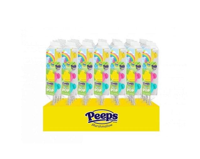 Marshmallow Peeps Rainbow Chicks 4 Count Pops - CandyFavorites