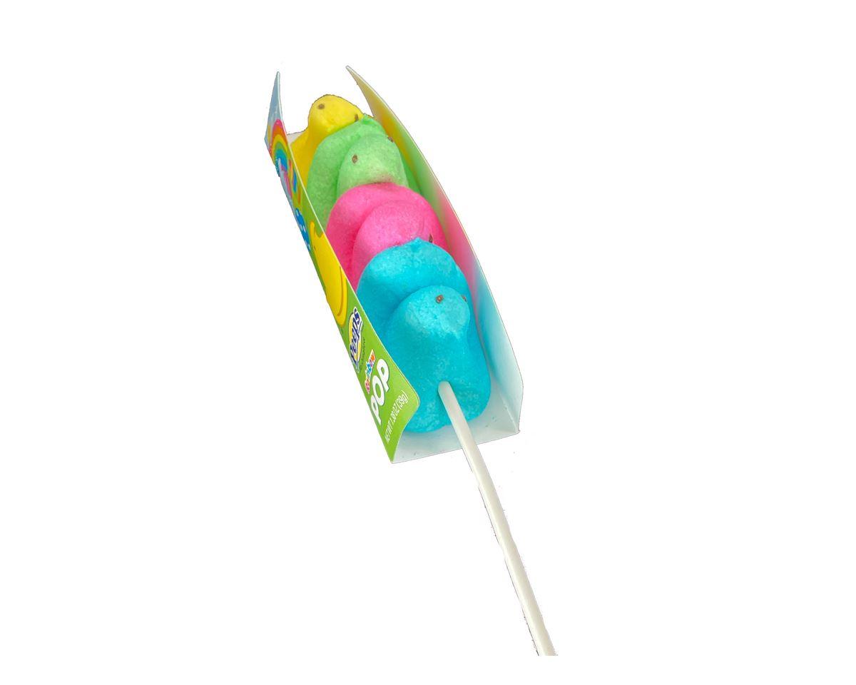 Marshmallow Peeps Rainbow Chicks 4 Count Pops - CandyFavorites