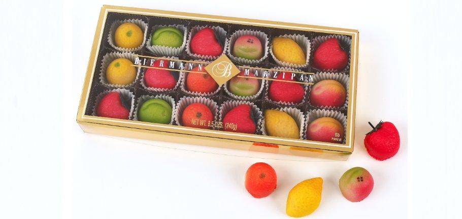 Marzipan Assorted Fruits Gift Box - CandyFavorites
