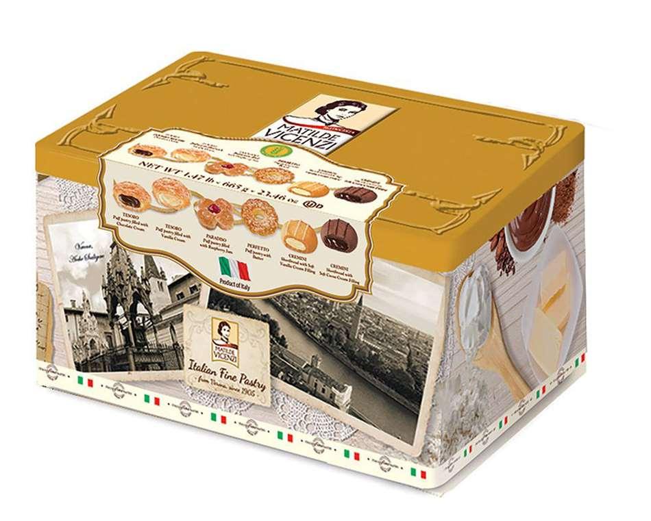 Matilde Vicenzi Assorted Italian Pastry Gift Tin - CandyFavorites