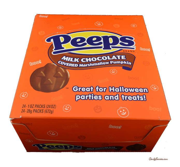 Milk Chocolate Covered Marshmallow Pumpkin Peeps - CandyFavorites