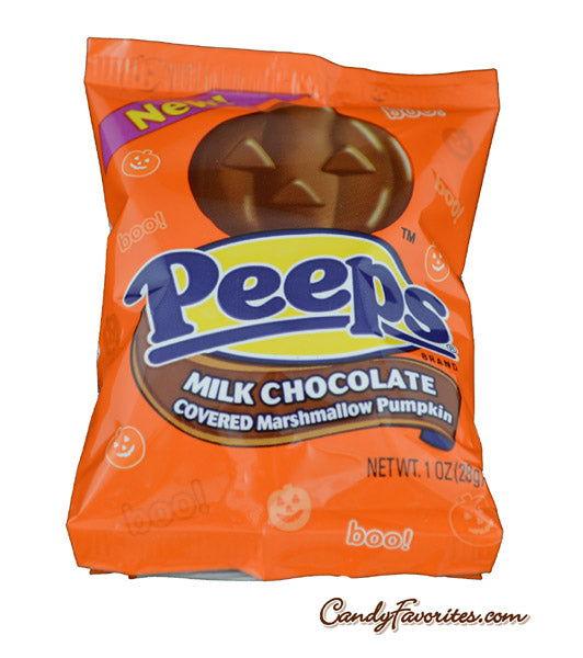 Milk Chocolate Covered Marshmallow Pumpkin Peeps - CandyFavorites
