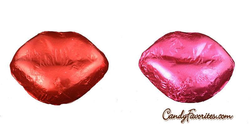 Milk Chocolate Luscious Lips Flat Bags - CandyFavorites