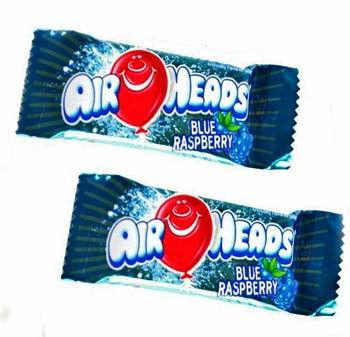 Miniature Air Heads Blue Raspberry Taffy - CandyFavorites