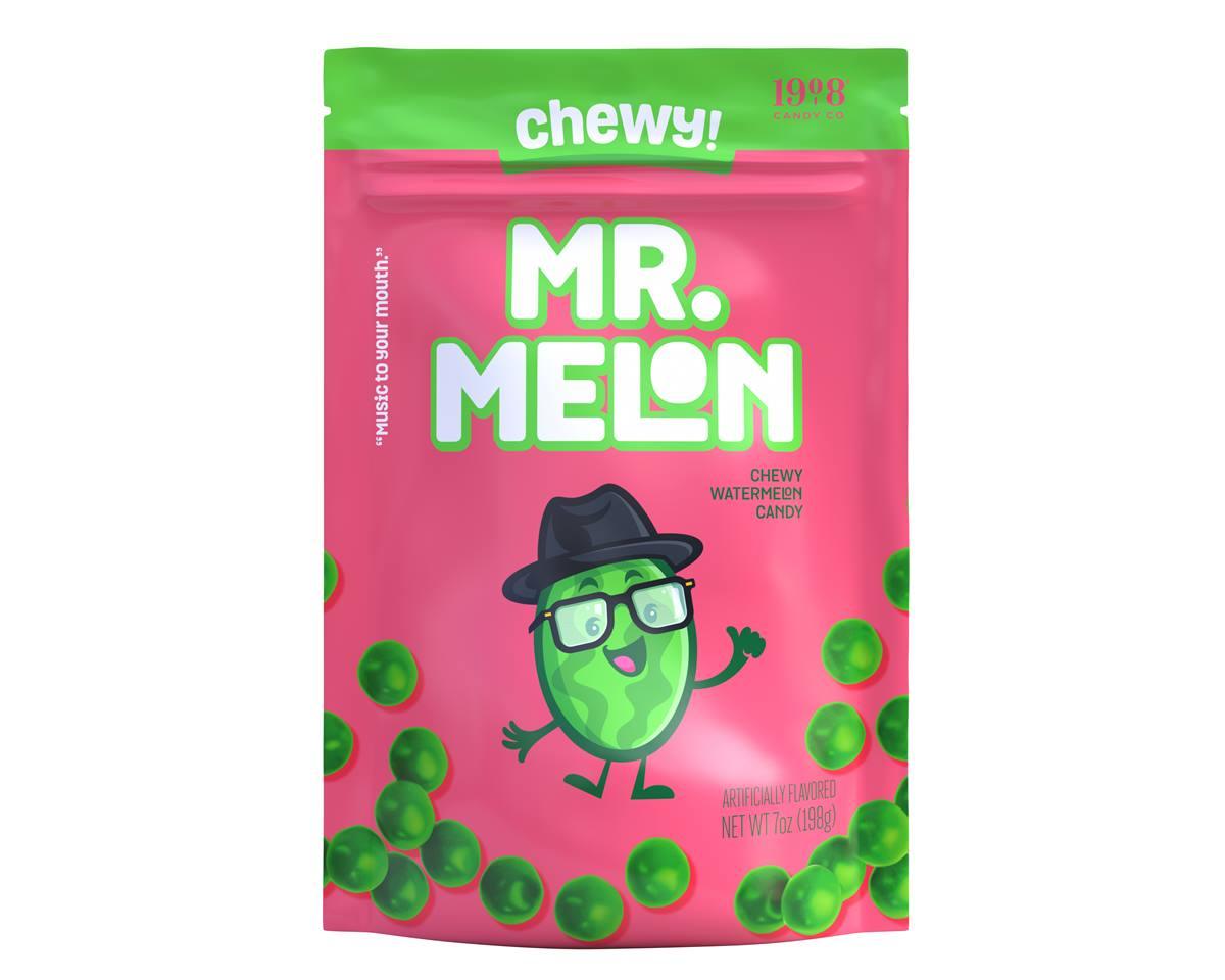 Mr.Melon 7 oz. Stand-Up Bag |Chewy Watermelon Candy | 1908 Candy