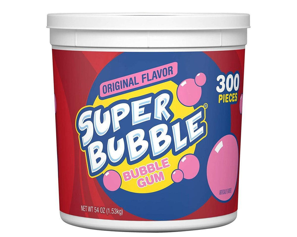 New & Improved Super Bubble Bubble Gum 300 ct. Tub - CandyFavorites