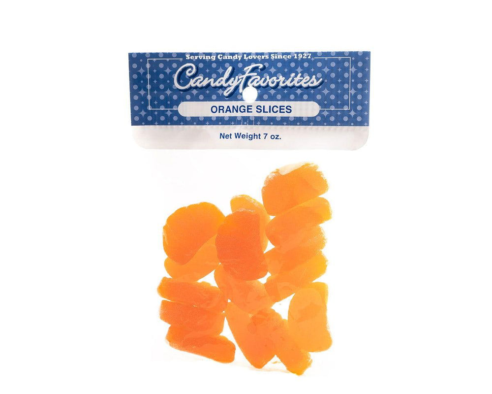 Orange Jelly Slices 7 Ounce Peg Bags - CandyFavorites