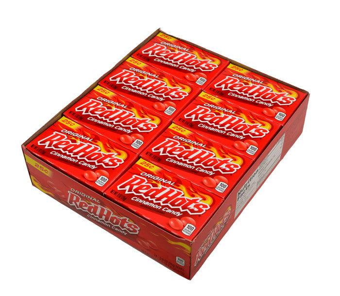 Red Hot Box Original Red Hots Cinnamon Candy Boxes - 24 / Box – Candy Favorites