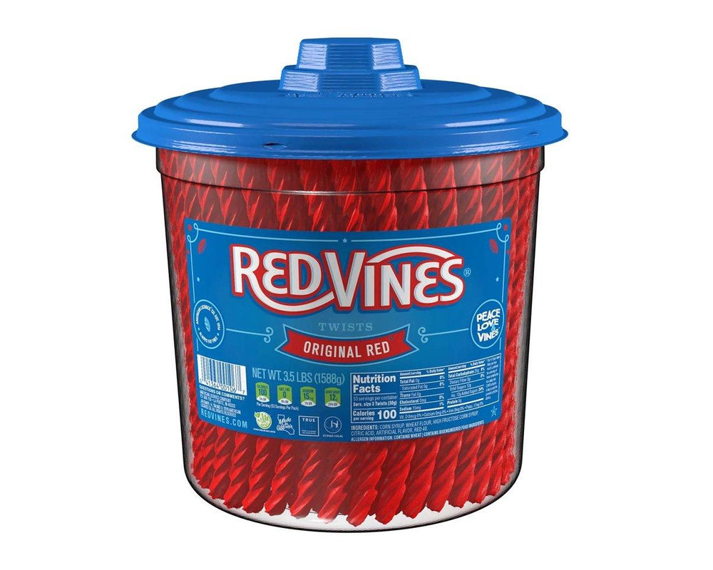 Original Red Vines Licorice Twists Jar - CandyFavorites